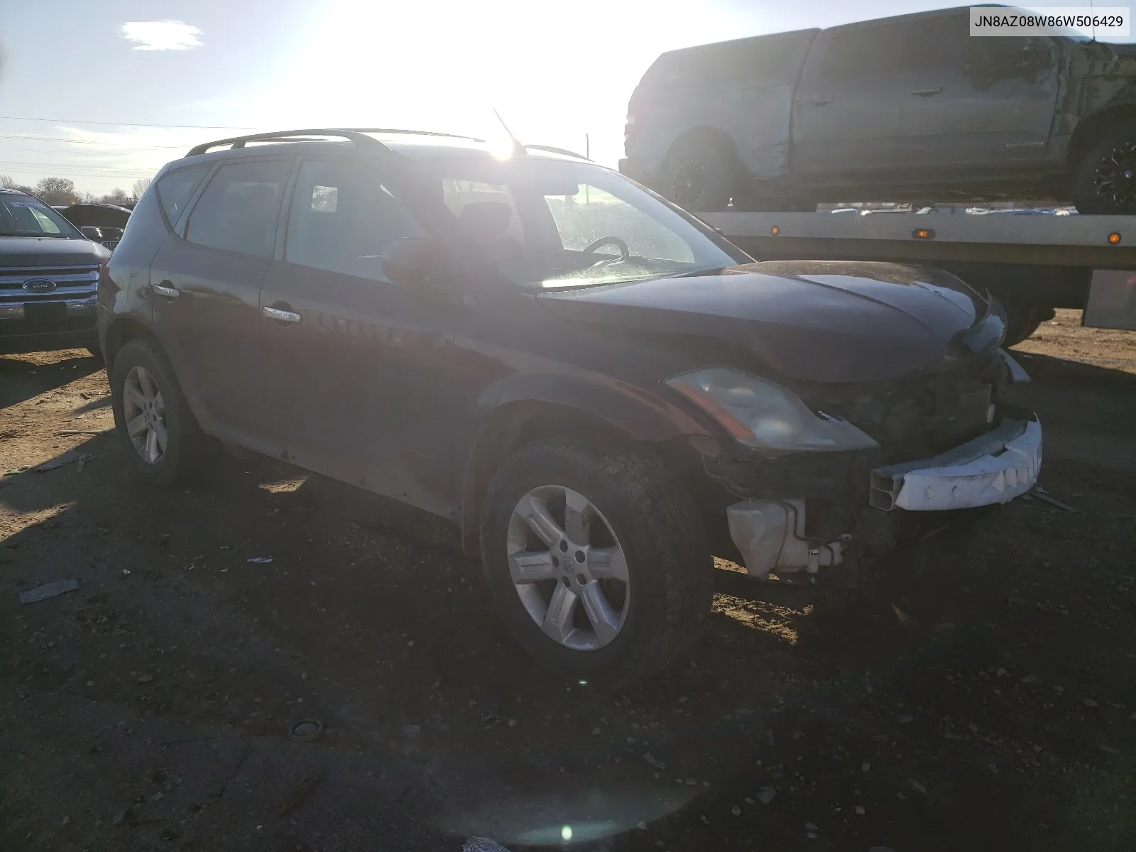 2006 Nissan Murano Sl VIN: JN8AZ08W86W506429 Lot: 37129334