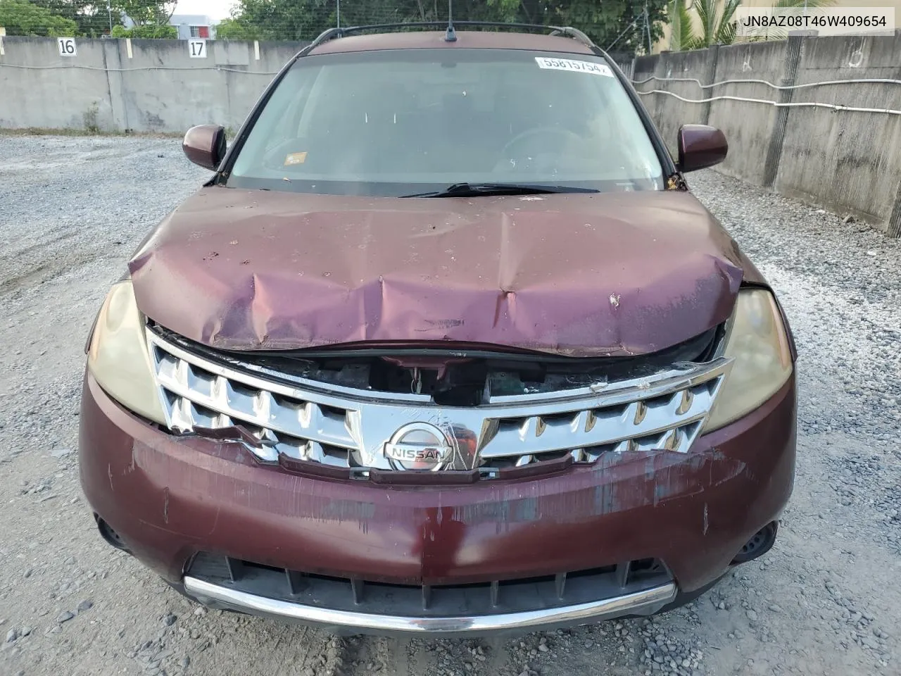 JN8AZ08T46W409654 2006 Nissan Murano Sl