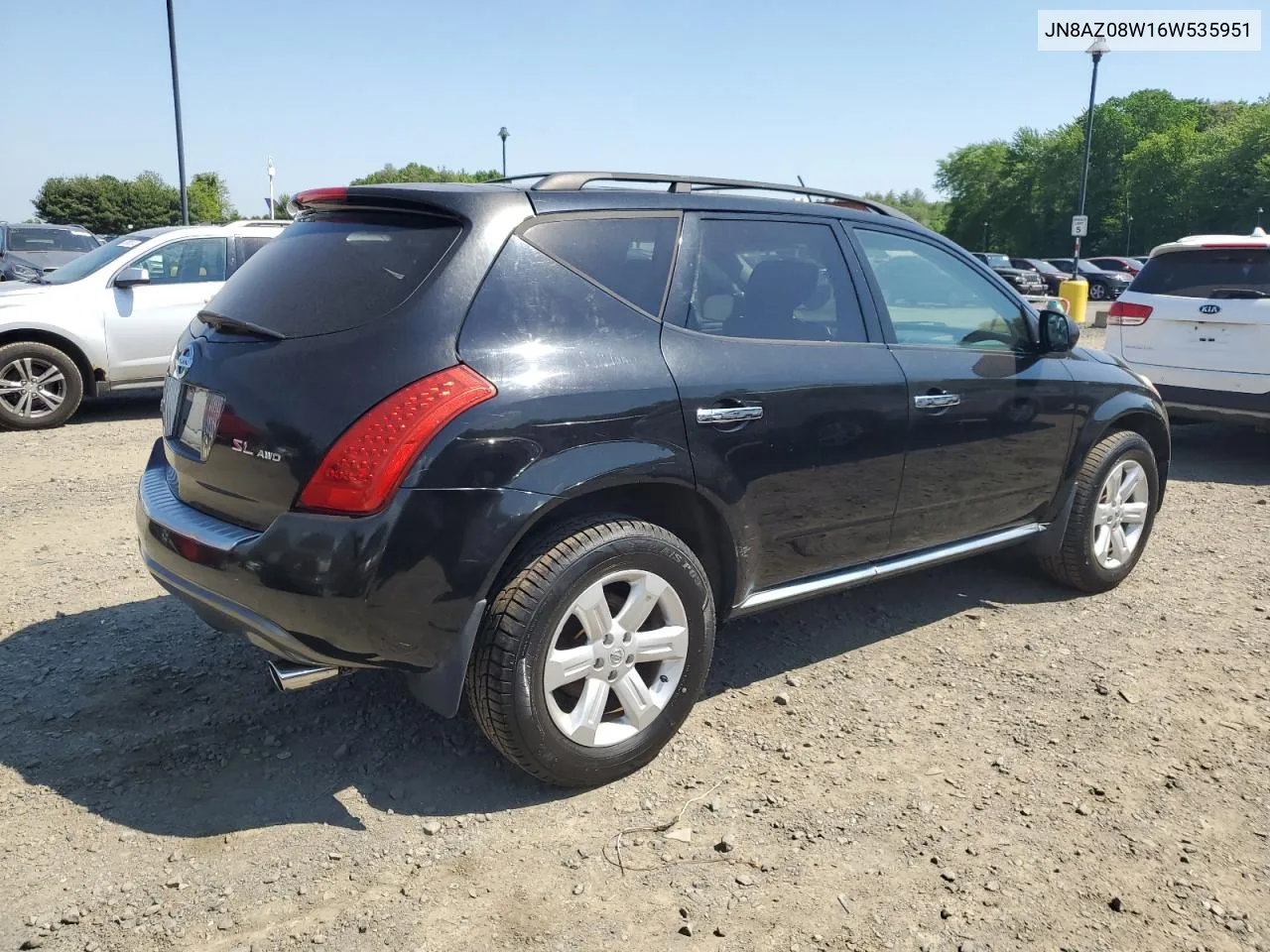 2006 Nissan Murano Sl VIN: JN8AZ08W16W535951 Lot: 56130804