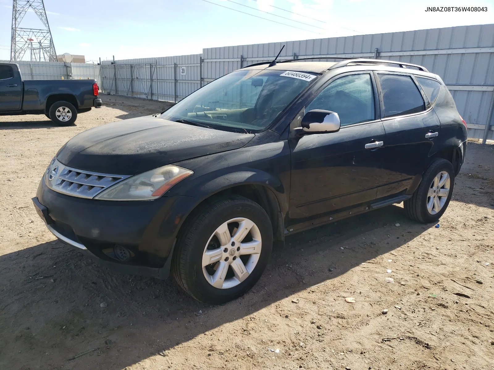 2006 Nissan Murano Sl VIN: JN8AZ08T36W408043 Lot: 60480394