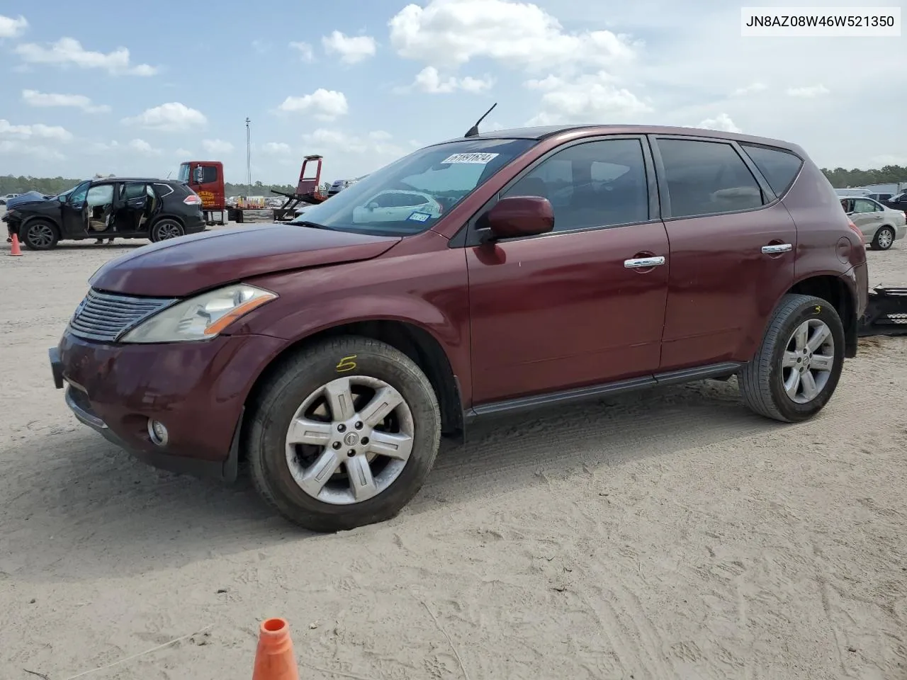 2006 Nissan Murano Sl VIN: JN8AZ08W46W521350 Lot: 61891624