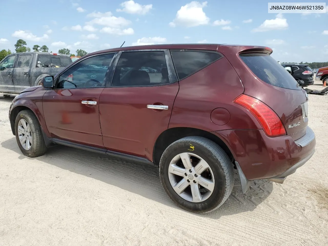 2006 Nissan Murano Sl VIN: JN8AZ08W46W521350 Lot: 61891624