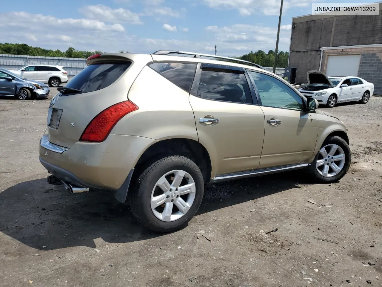 2006 Nissan Murano Sl VIN: JN8AZ08T36W413209 Lot: 67753134