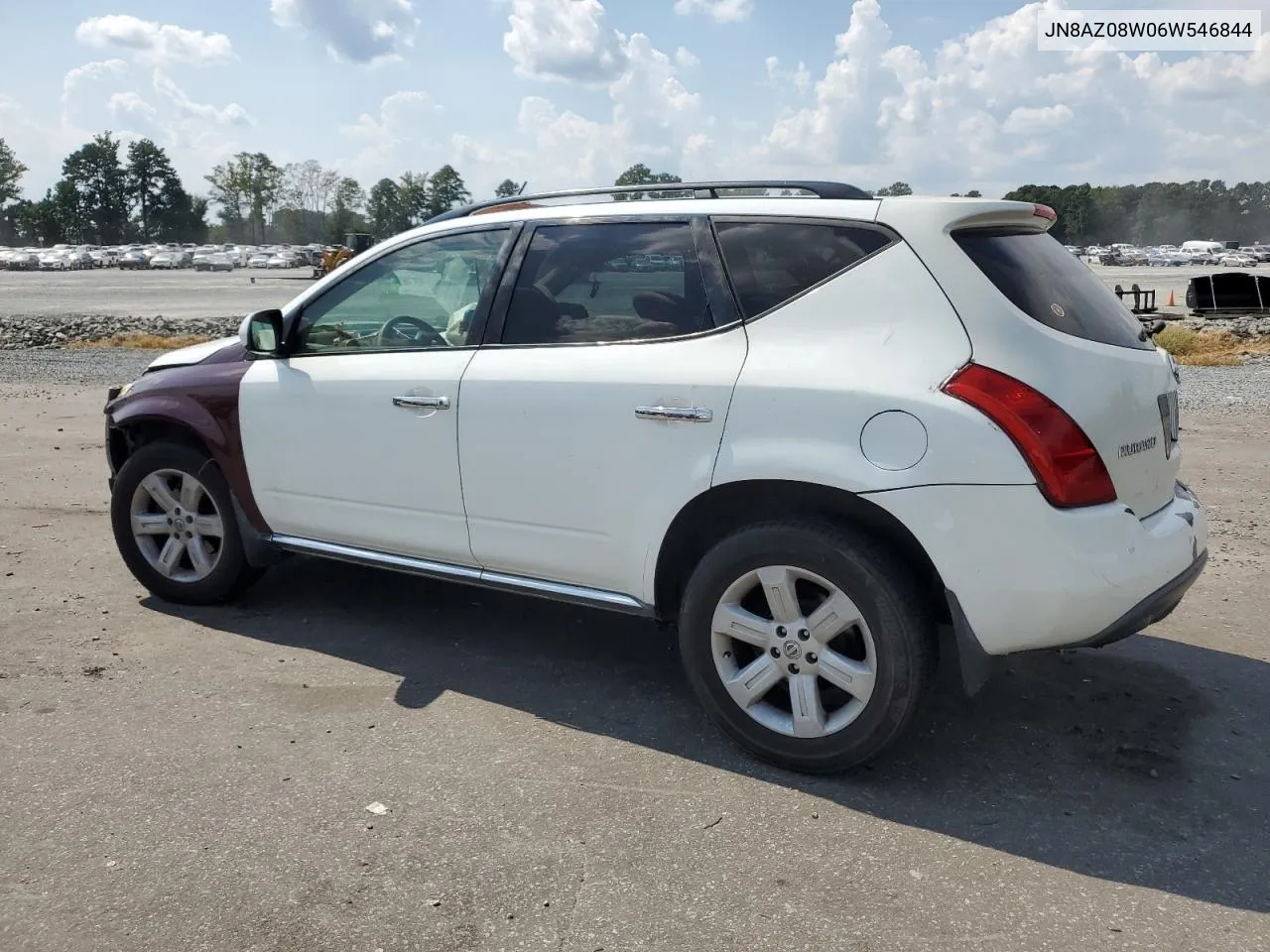 2006 Nissan Murano Sl VIN: JN8AZ08W06W546844 Lot: 69667134