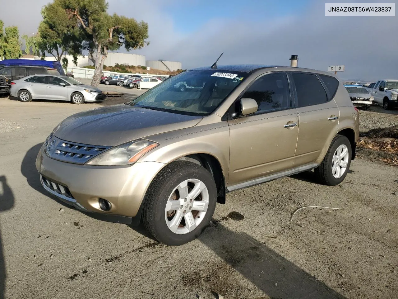 2006 Nissan Murano Sl VIN: JN8AZ08T56W423837 Lot: 70247344