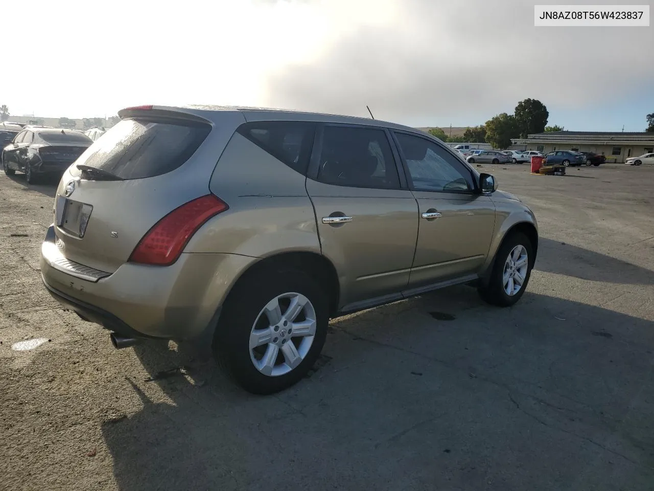 2006 Nissan Murano Sl VIN: JN8AZ08T56W423837 Lot: 70247344