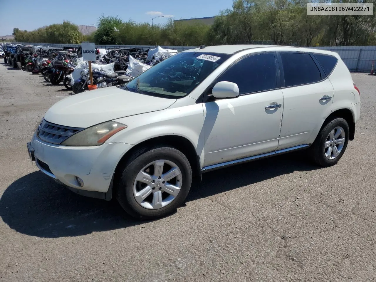 2006 Nissan Murano Sl VIN: JN8AZ08T96W422271 Lot: 70328854