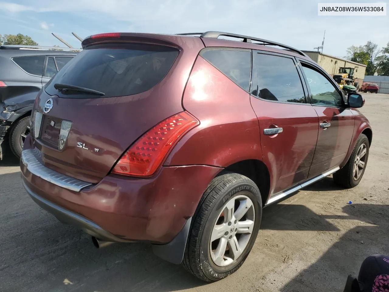 2006 Nissan Murano Sl VIN: JN8AZ08W36W533084 Lot: 71998514