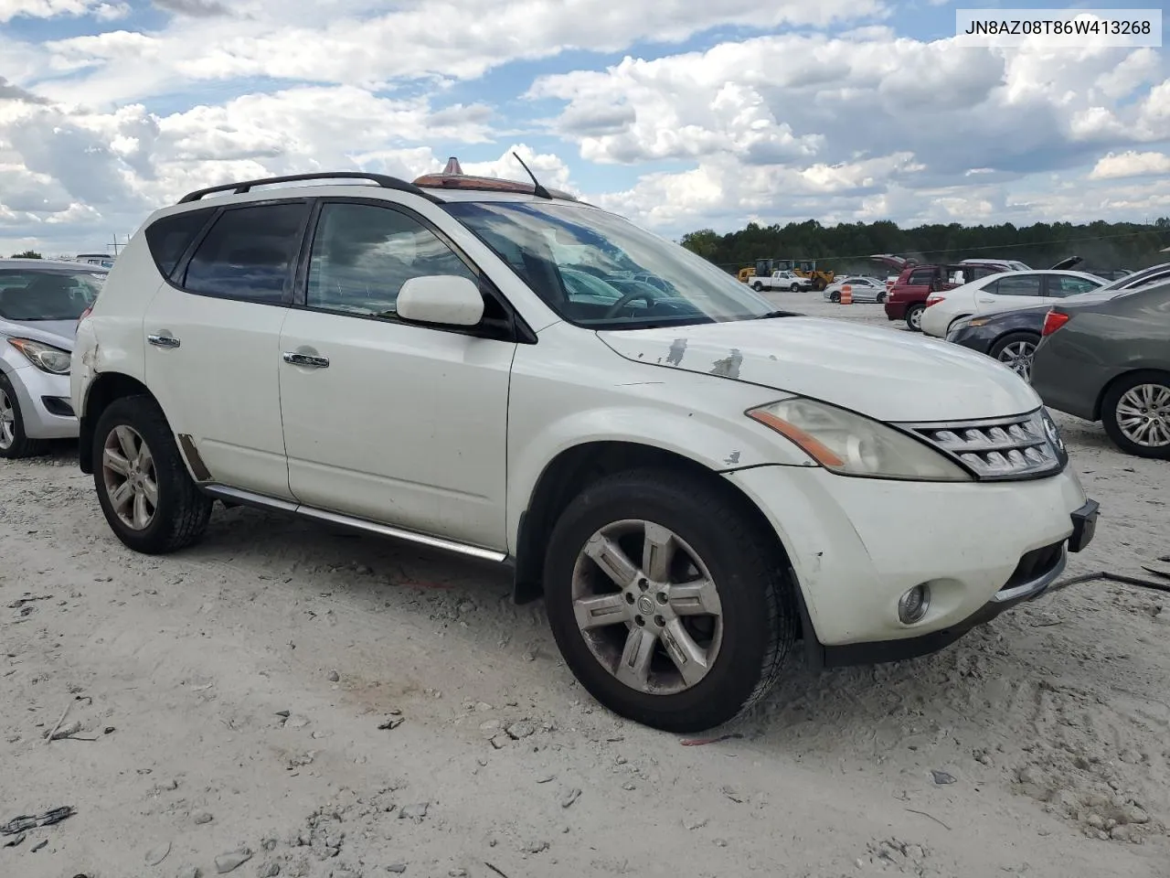 2006 Nissan Murano Sl VIN: JN8AZ08T86W413268 Lot: 72383244