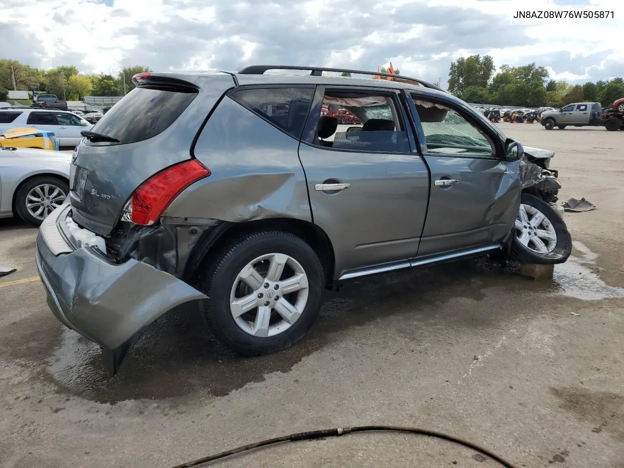 2006 Nissan Murano Sl VIN: JN8AZ08W76W505871 Lot: 72713984