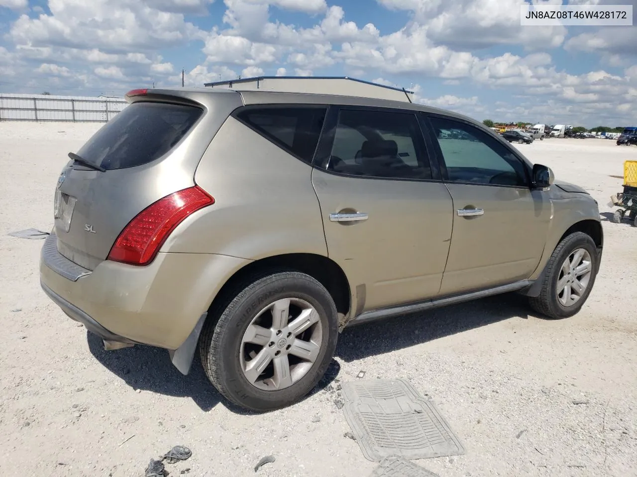 JN8AZ08T46W428172 2006 Nissan Murano Sl