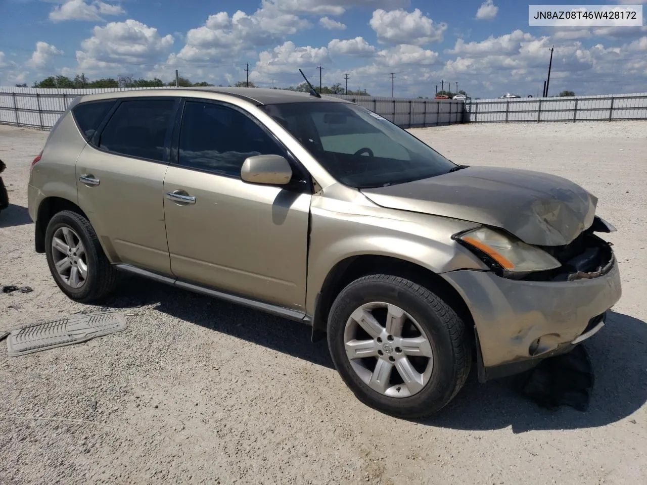 JN8AZ08T46W428172 2006 Nissan Murano Sl