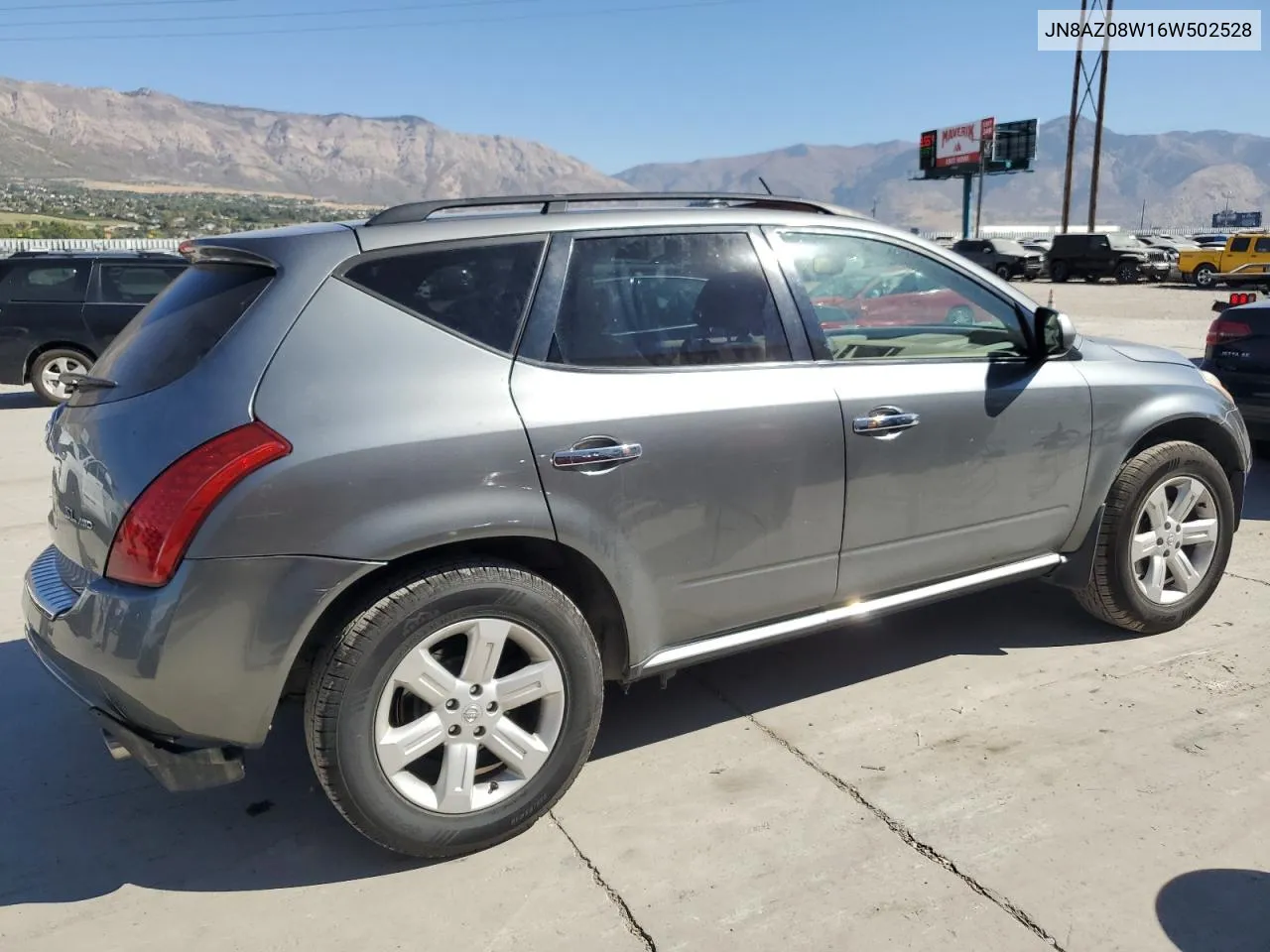 2006 Nissan Murano Sl VIN: JN8AZ08W16W502528 Lot: 74461844