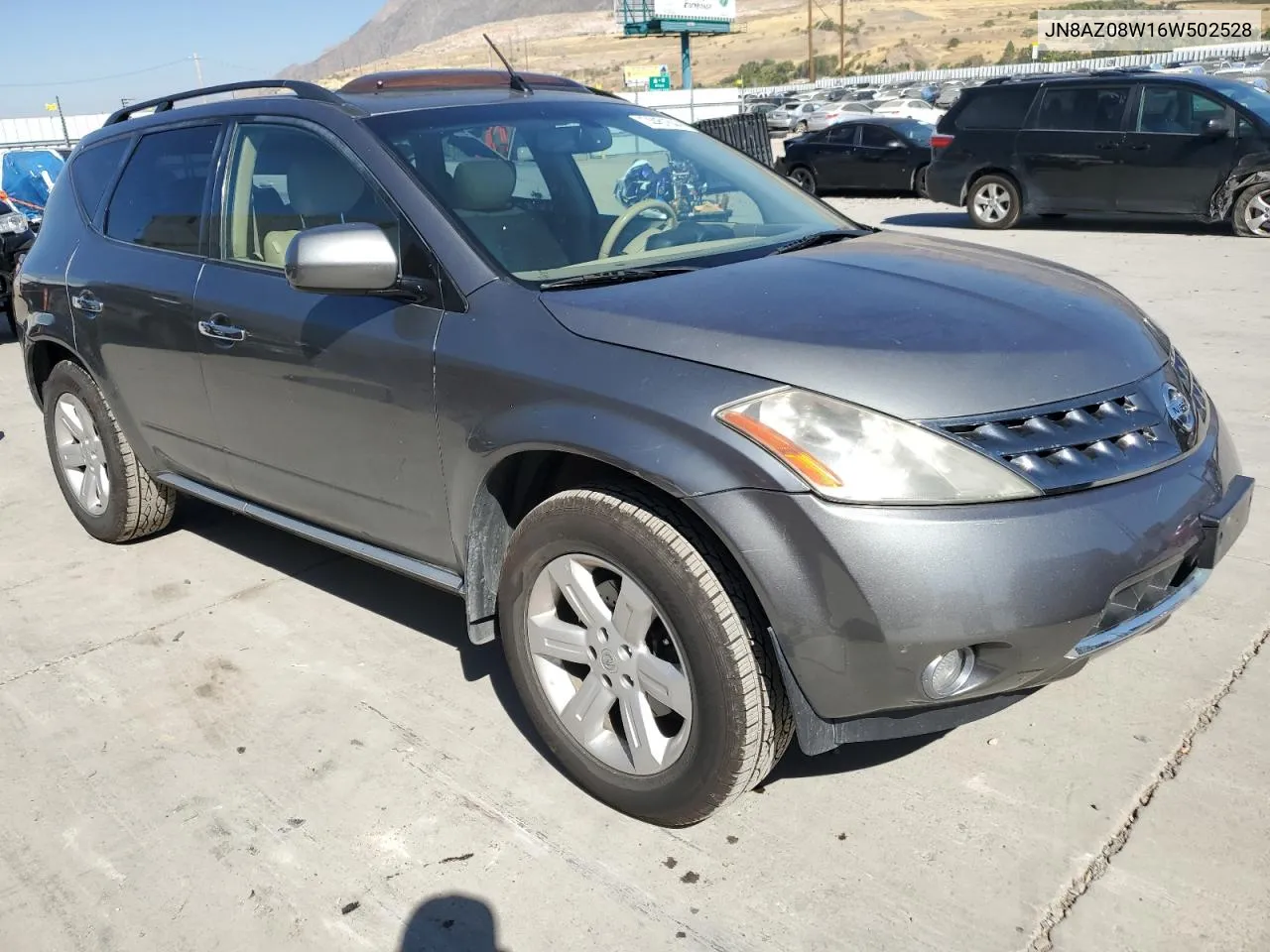 2006 Nissan Murano Sl VIN: JN8AZ08W16W502528 Lot: 74461844