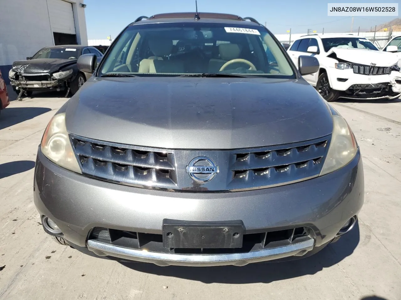 2006 Nissan Murano Sl VIN: JN8AZ08W16W502528 Lot: 74461844