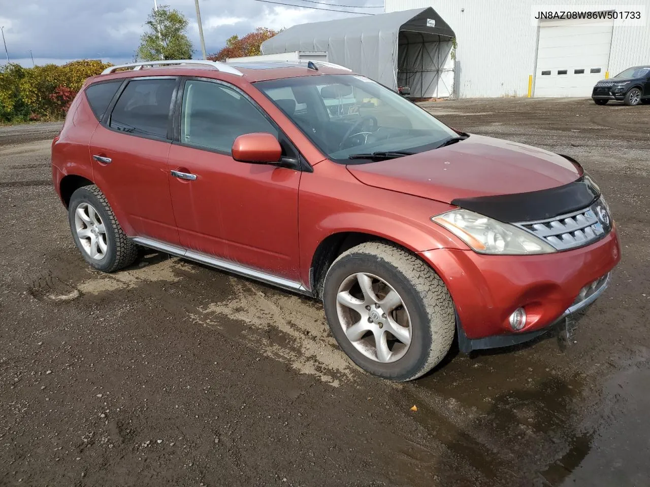 2006 Nissan Murano Sl VIN: JN8AZ08W86W501733 Lot: 75010994