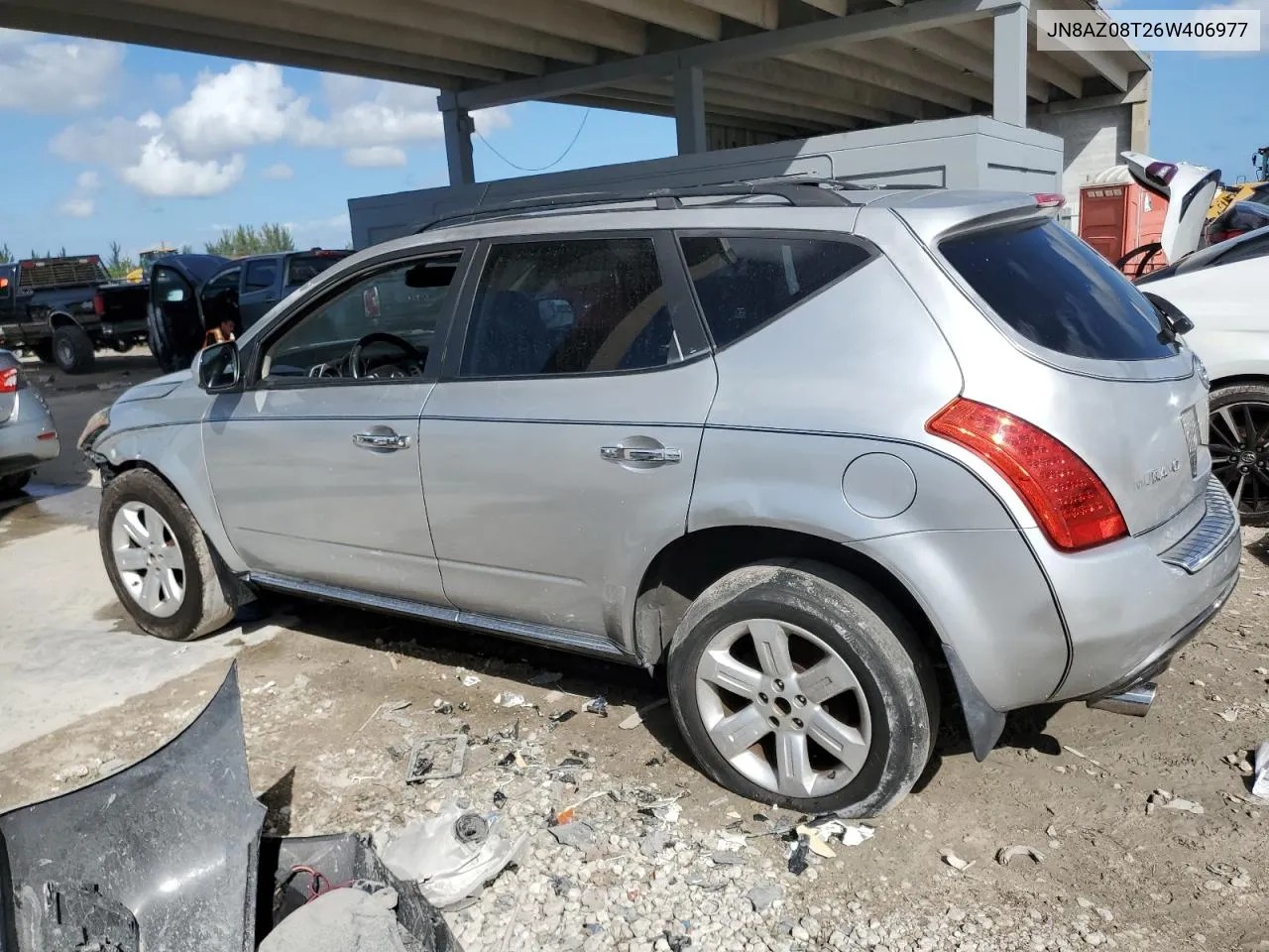 2006 Nissan Murano Sl VIN: JN8AZ08T26W406977 Lot: 77332094