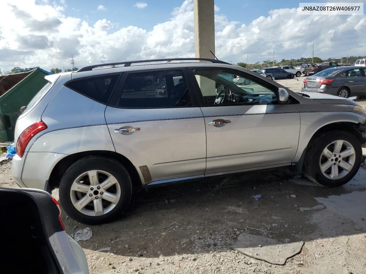 2006 Nissan Murano Sl VIN: JN8AZ08T26W406977 Lot: 77332094