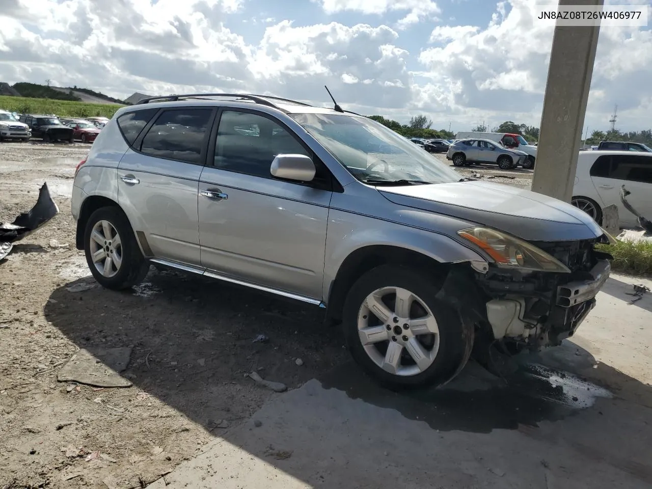 2006 Nissan Murano Sl VIN: JN8AZ08T26W406977 Lot: 77332094