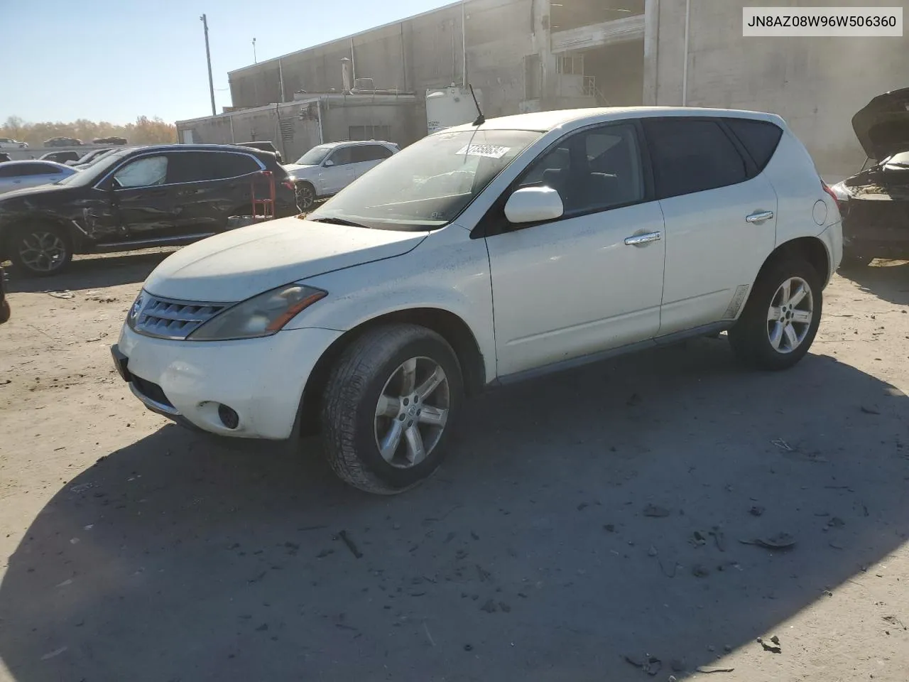 2006 Nissan Murano Sl VIN: JN8AZ08W96W506360 Lot: 77358634