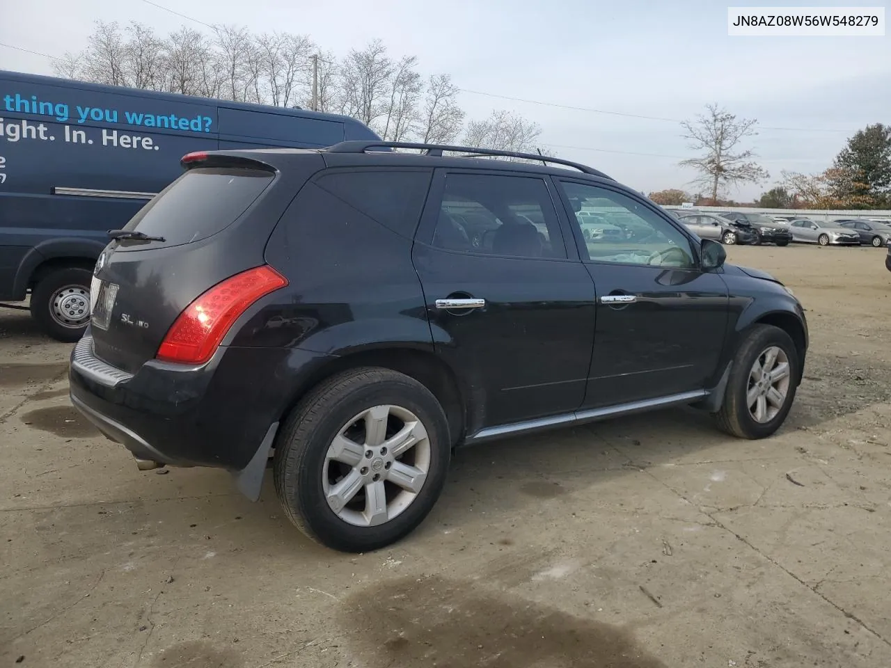 2006 Nissan Murano Sl VIN: JN8AZ08W56W548279 Lot: 77530054