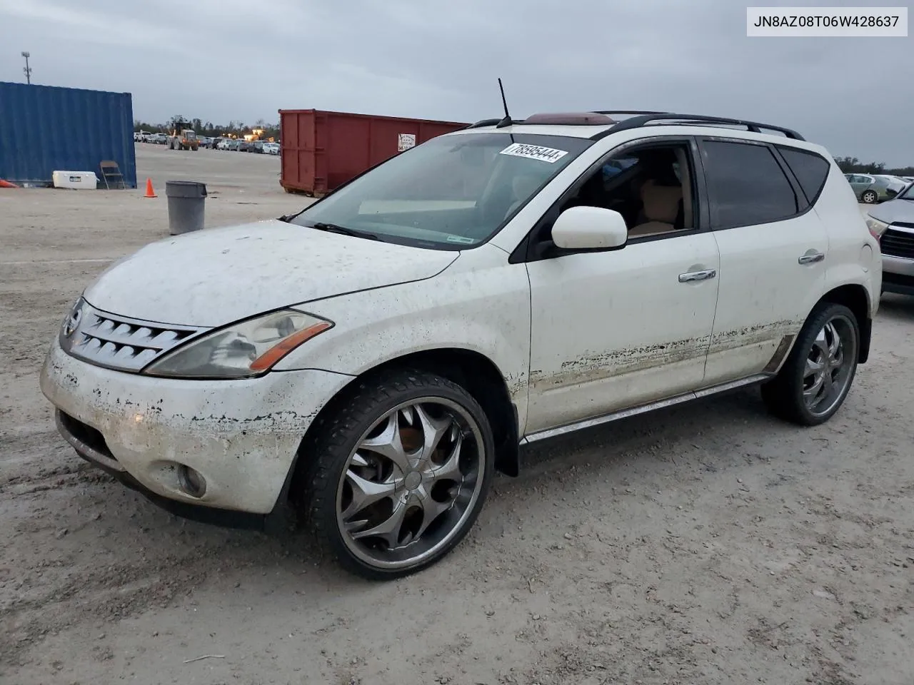 2006 Nissan Murano Sl VIN: JN8AZ08T06W428637 Lot: 78595444