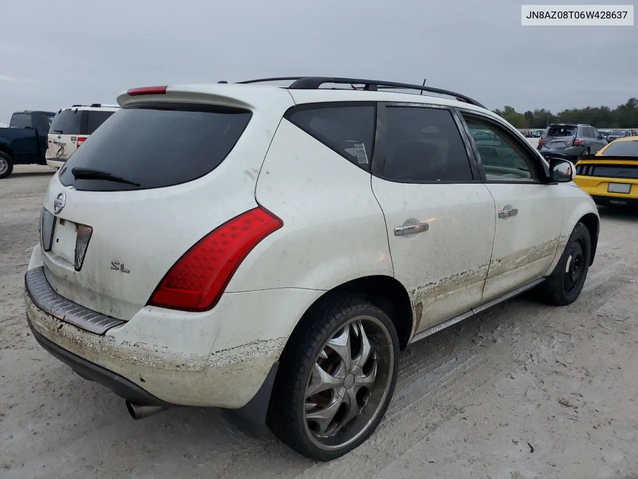 2006 Nissan Murano Sl VIN: JN8AZ08T06W428637 Lot: 78595444