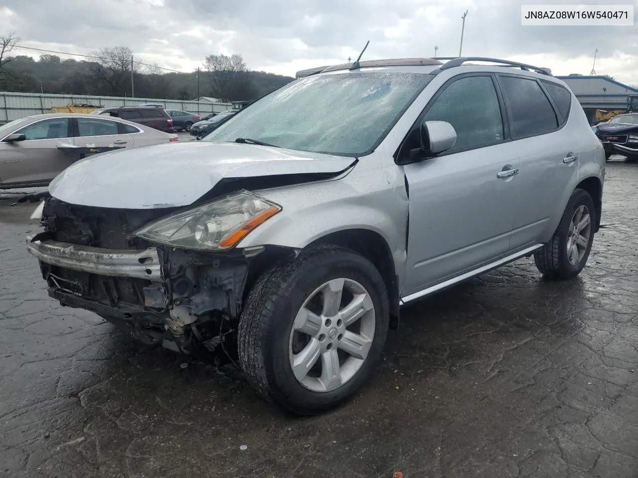 2006 Nissan Murano Sl VIN: JN8AZ08W16W540471 Lot: 79748684