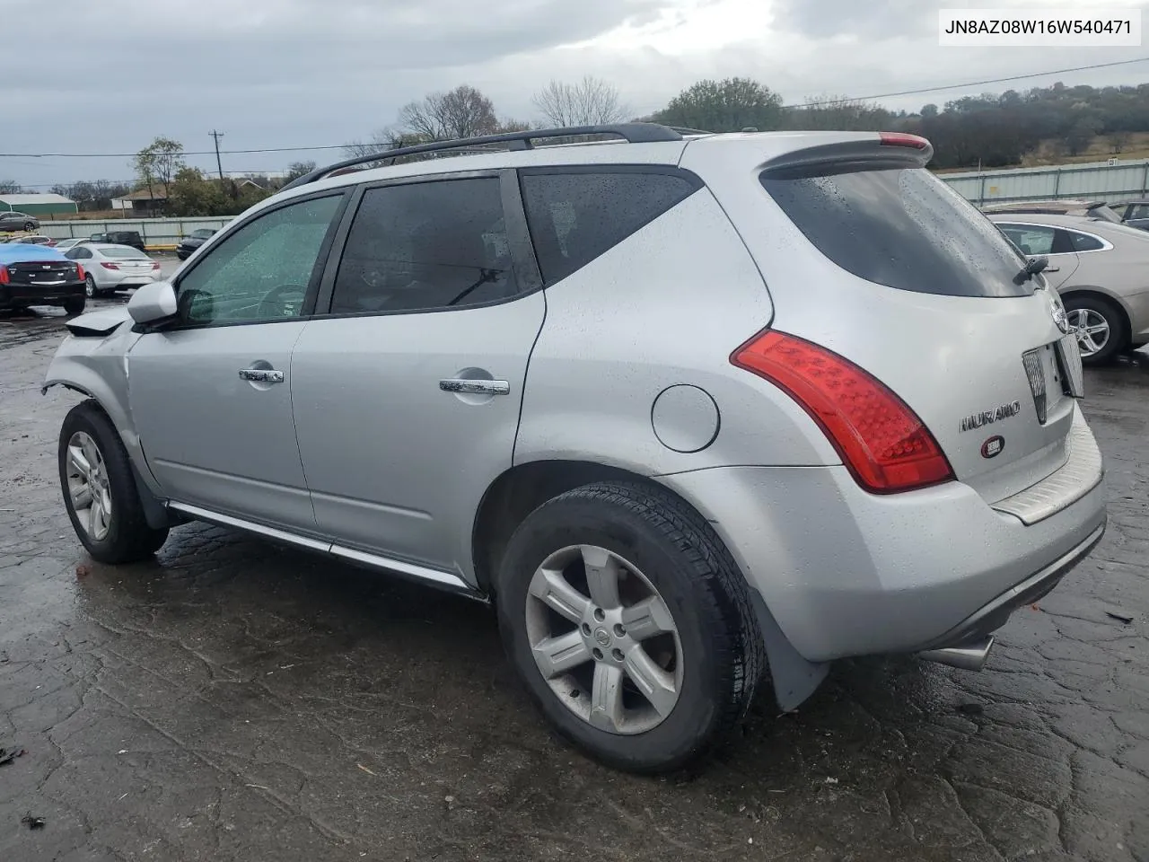 2006 Nissan Murano Sl VIN: JN8AZ08W16W540471 Lot: 79748684