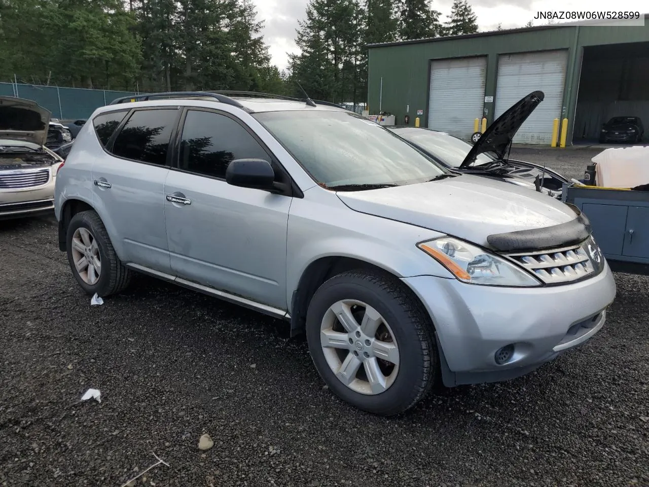 2006 Nissan Murano Sl VIN: JN8AZ08W06W528599 Lot: 80504644