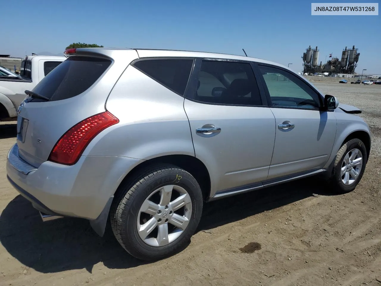 2007 Nissan Murano Sl VIN: JN8AZ08T47W531268 Lot: 59846854