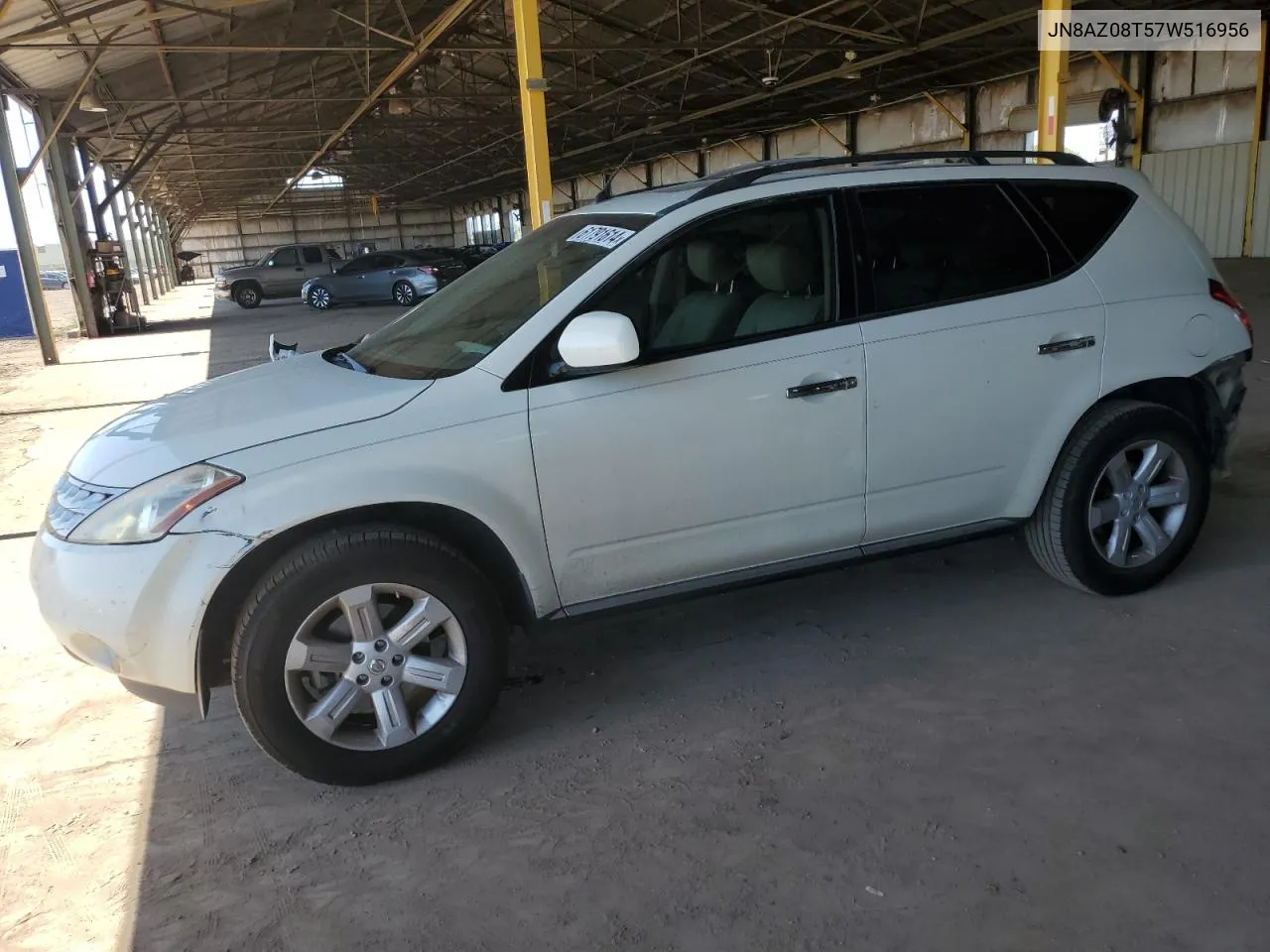 2007 Nissan Murano Sl VIN: JN8AZ08T57W516956 Lot: 61791614