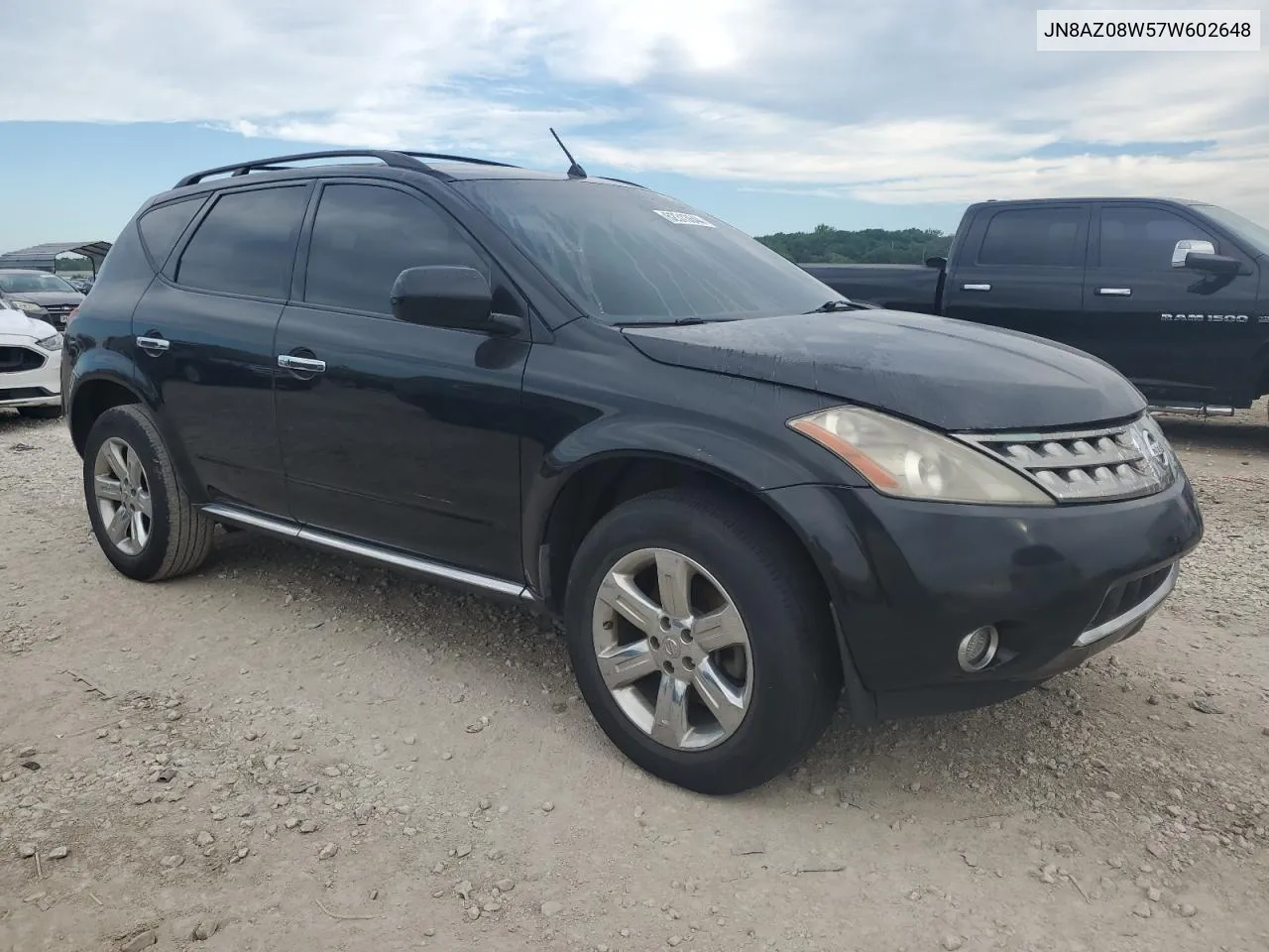 2007 Nissan Murano Sl VIN: JN8AZ08W57W602648 Lot: 62313644