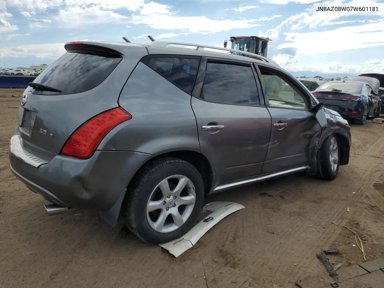 JN8AZ08W07W601181 2007 Nissan Murano Sl