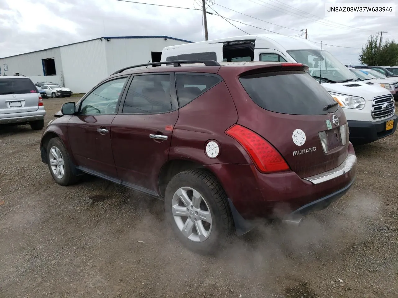 2007 Nissan Murano Sl VIN: JN8AZ08W37W633946 Lot: 68758844