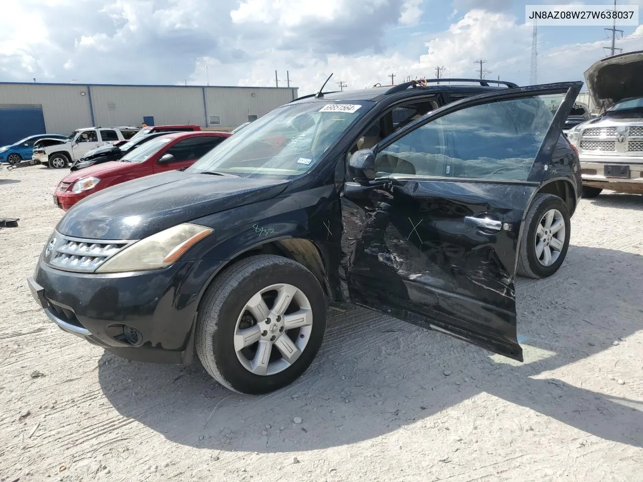 2007 Nissan Murano Sl VIN: JN8AZ08W27W638037 Lot: 69851564