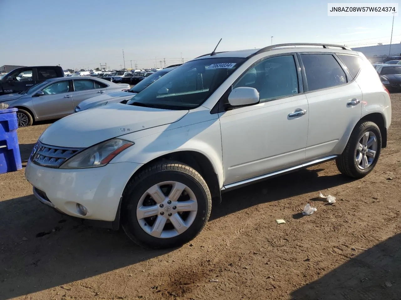 JN8AZ08W57W624374 2007 Nissan Murano Sl