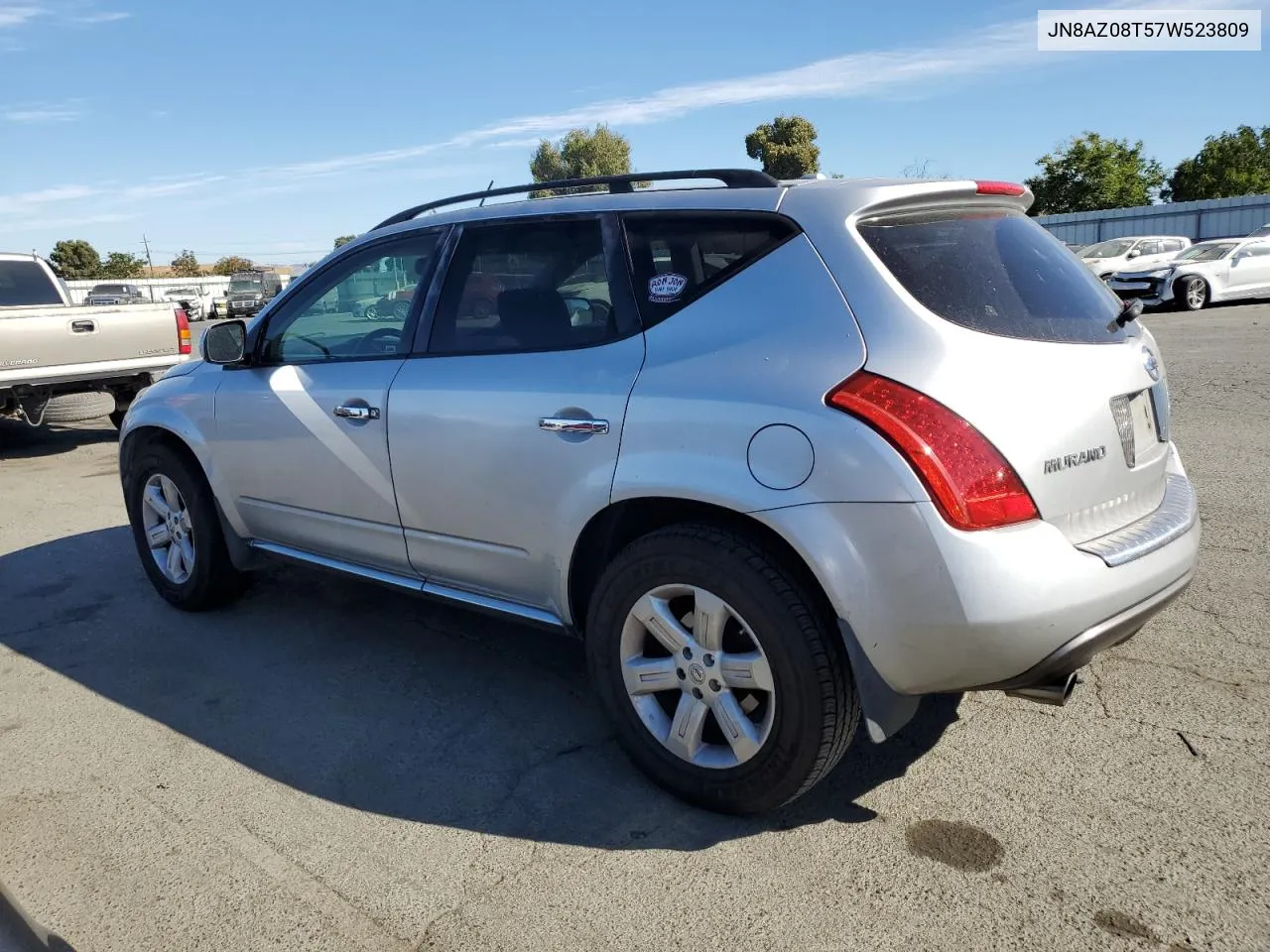 JN8AZ08T57W523809 2007 Nissan Murano Sl