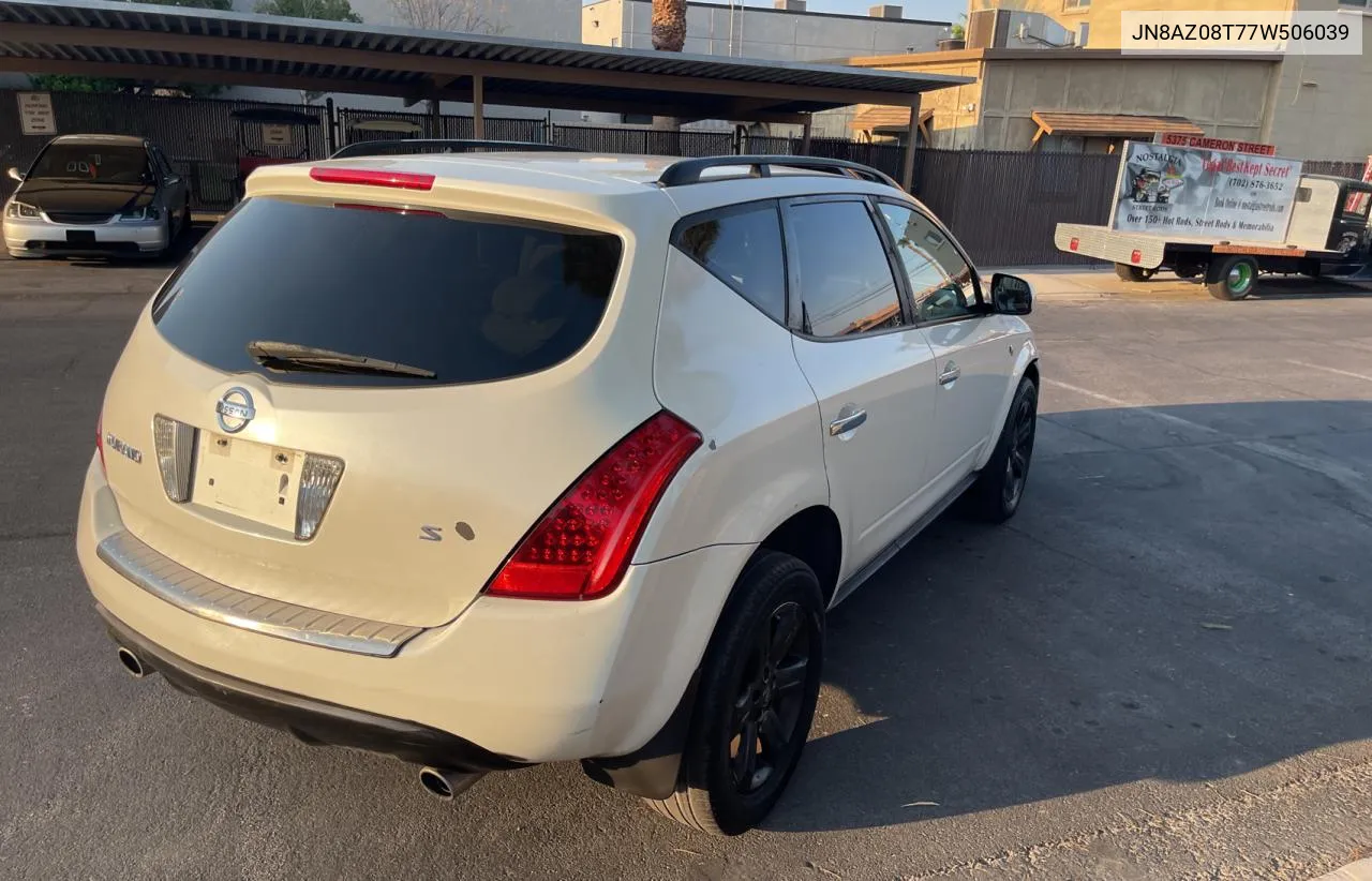 JN8AZ08T77W506039 2007 Nissan Murano Sl