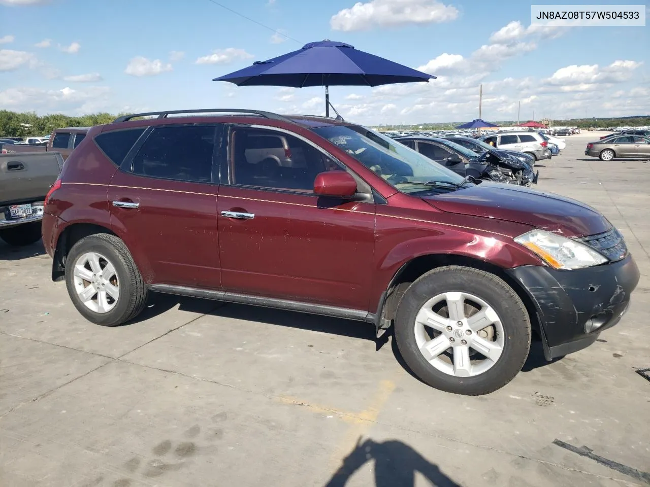 JN8AZ08T57W504533 2007 Nissan Murano Sl