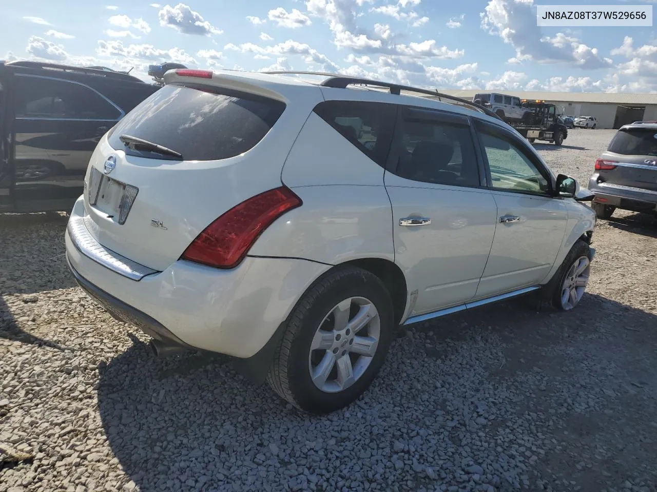 2007 Nissan Murano Sl VIN: JN8AZ08T37W529656 Lot: 71850964