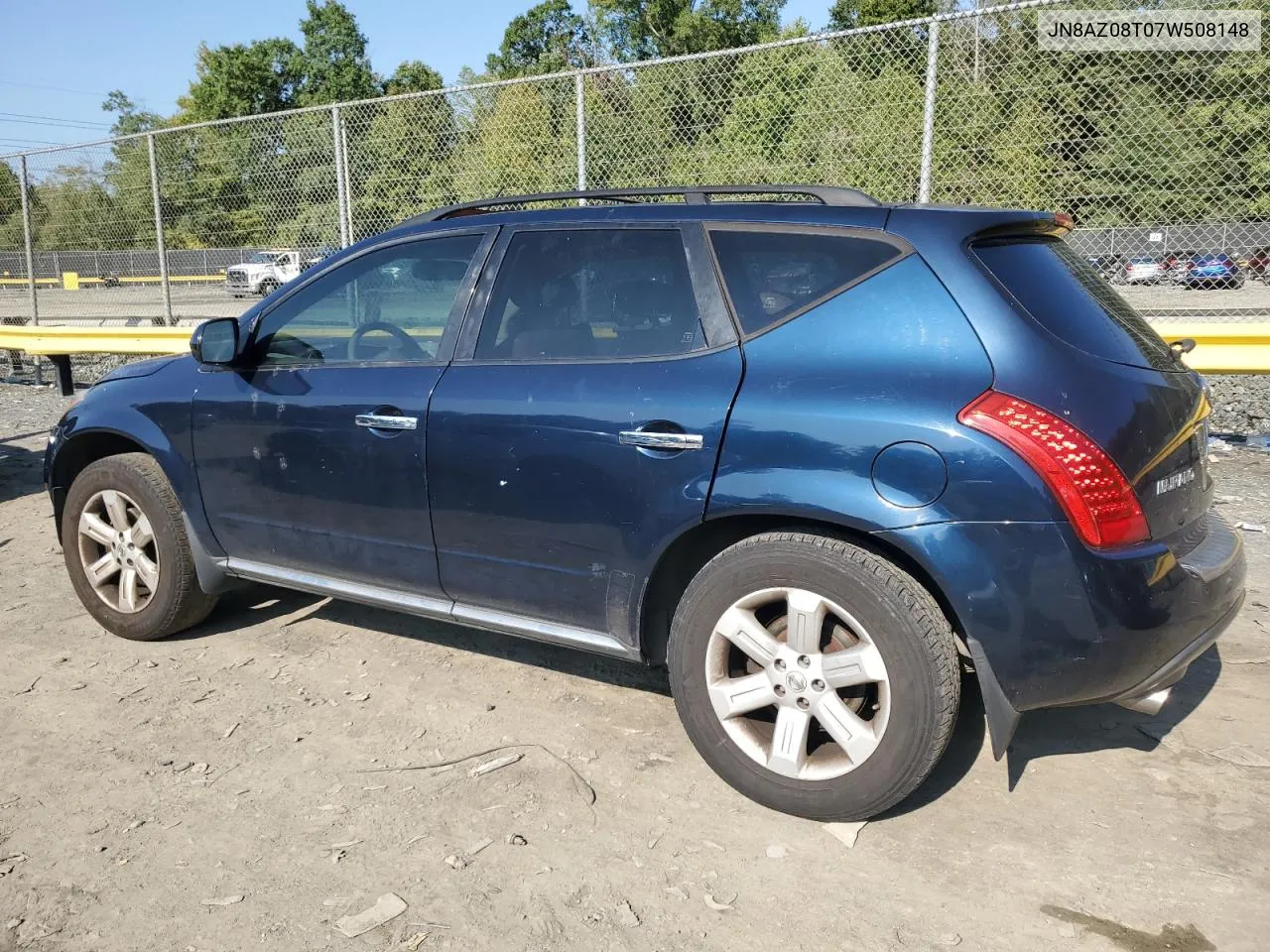 2007 Nissan Murano Sl VIN: JN8AZ08T07W508148 Lot: 72271814