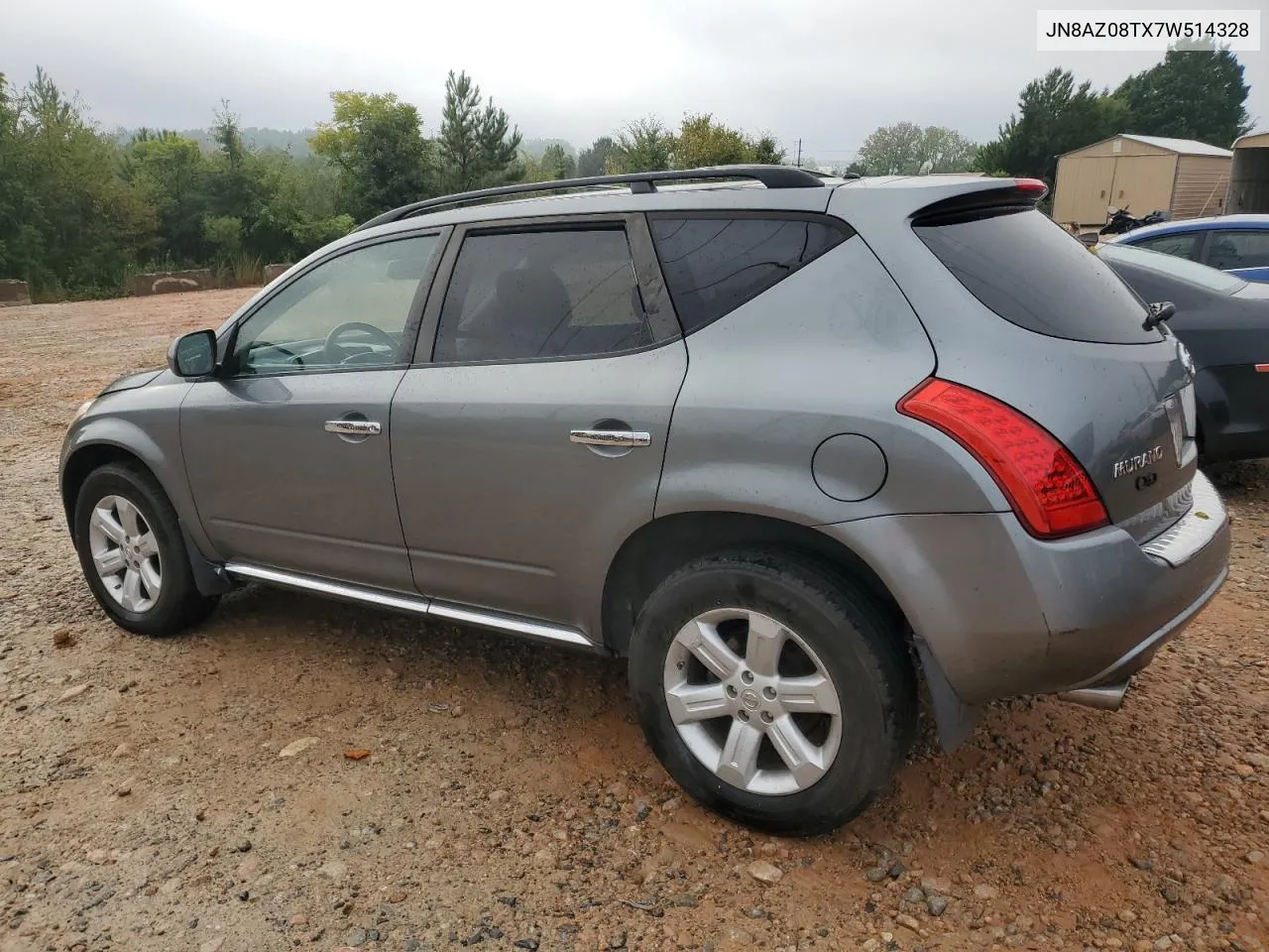 2007 Nissan Murano Sl VIN: JN8AZ08TX7W514328 Lot: 72886854