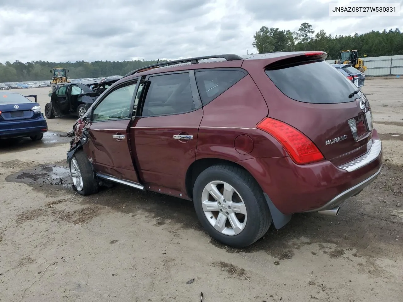 2007 Nissan Murano Sl VIN: JN8AZ08T27W530331 Lot: 74589784