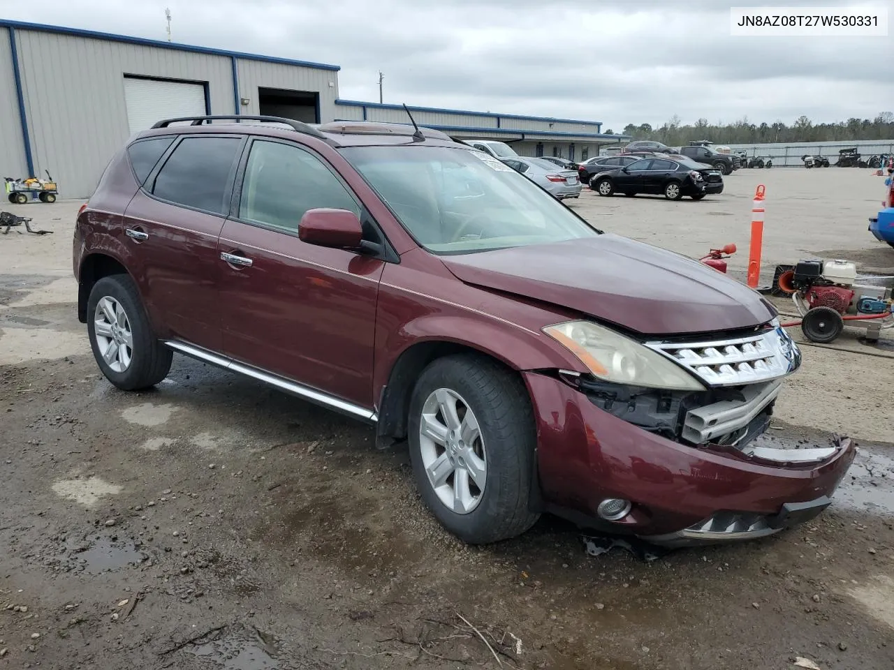 2007 Nissan Murano Sl VIN: JN8AZ08T27W530331 Lot: 74589784