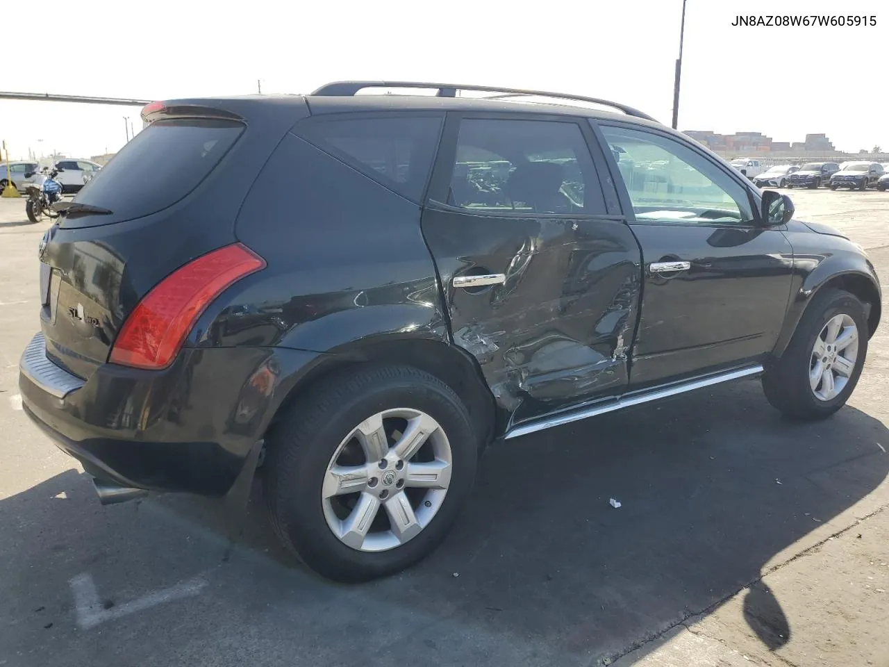 2007 Nissan Murano Sl VIN: JN8AZ08W67W605915 Lot: 76547184