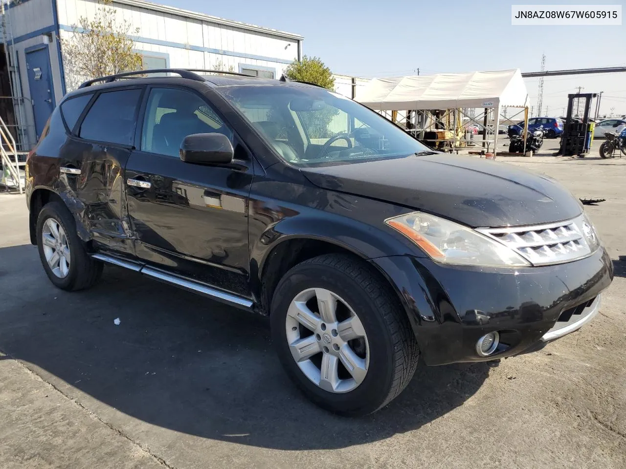 2007 Nissan Murano Sl VIN: JN8AZ08W67W605915 Lot: 76547184