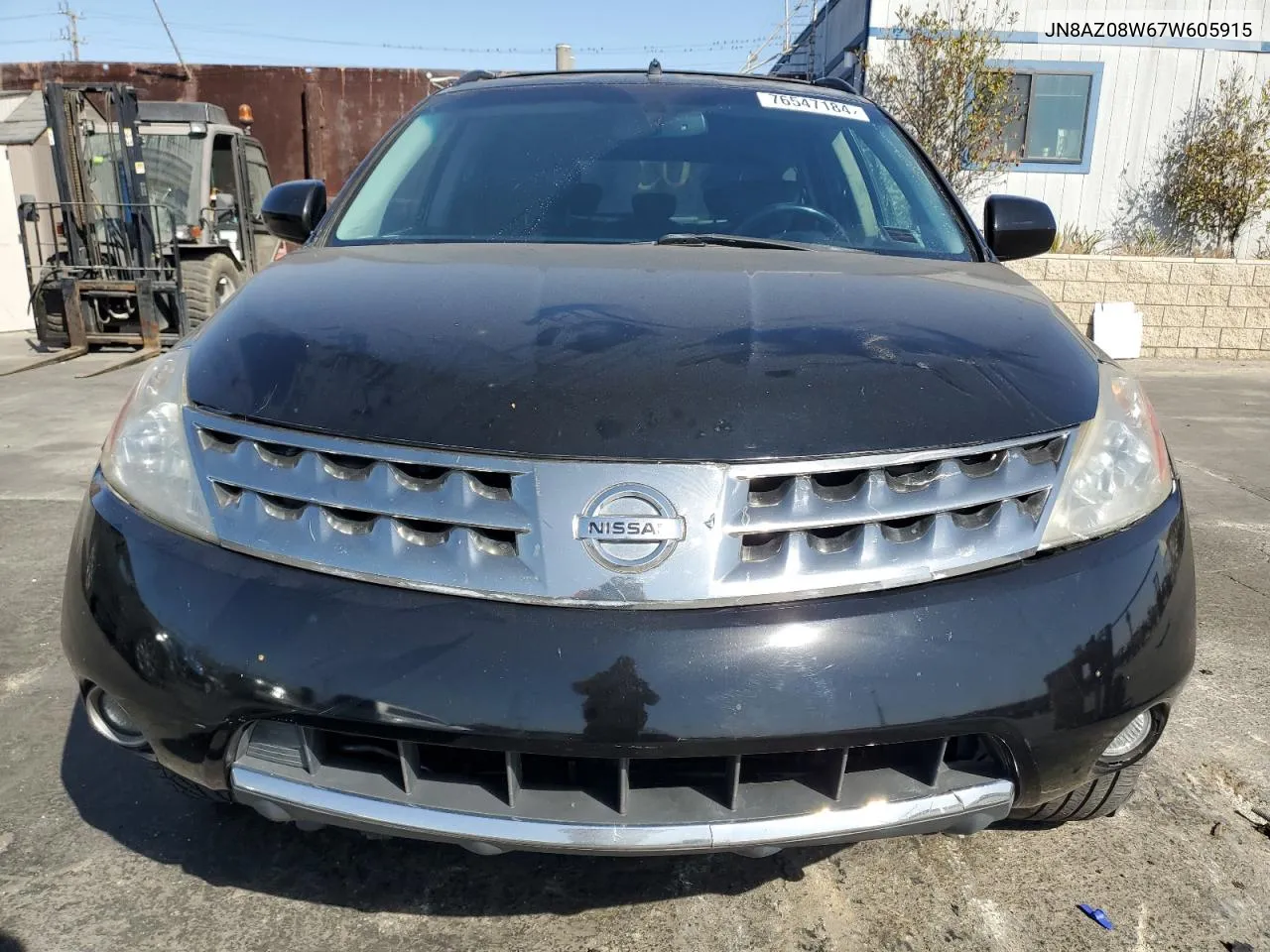 2007 Nissan Murano Sl VIN: JN8AZ08W67W605915 Lot: 76547184