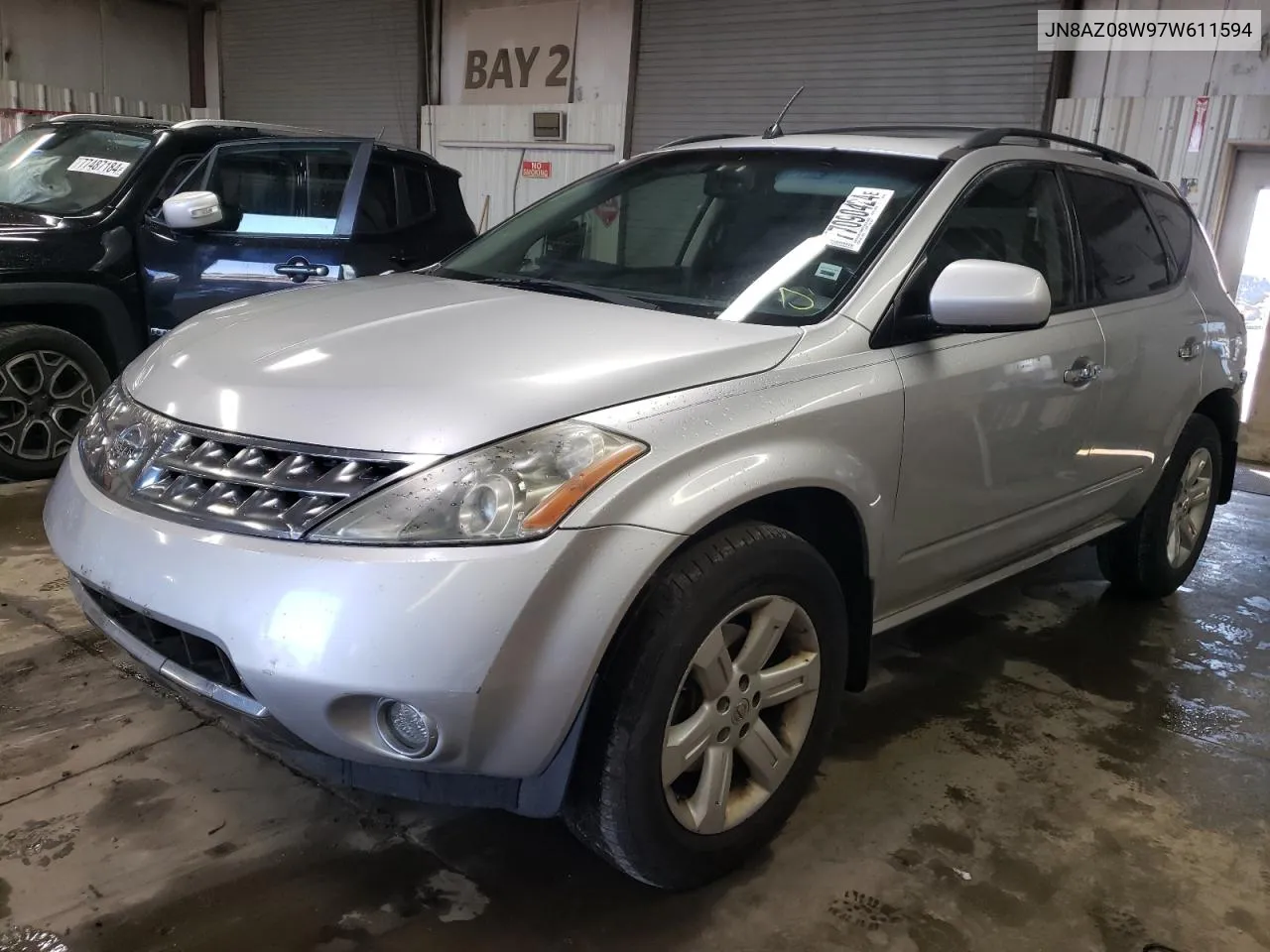 2007 Nissan Murano Sl VIN: JN8AZ08W97W611594 Lot: 77090424