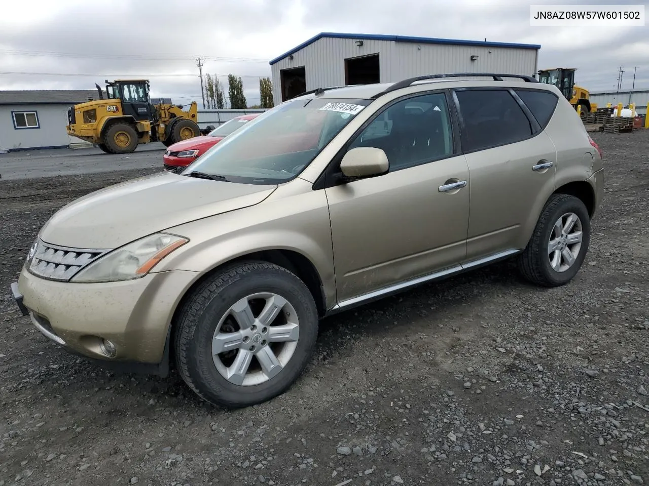 2007 Nissan Murano Sl VIN: JN8AZ08W57W601502 Lot: 78074154